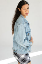 Distressed Eddie Bauer Denim Jacket
