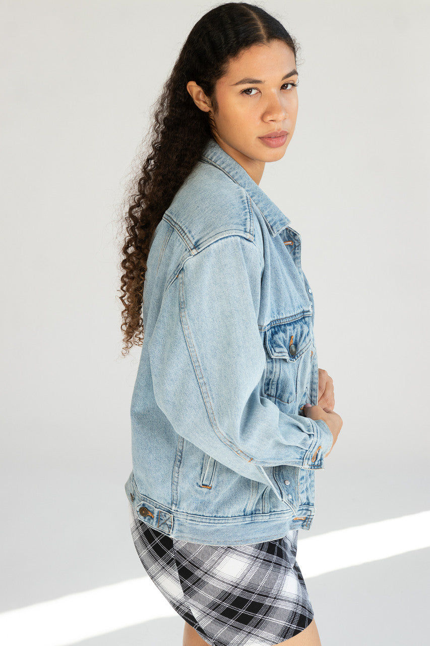 Distressed Eddie Bauer Denim Jacket