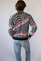 Wavy Houndstooth Sweater
