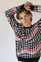 Wavy Houndstooth Sweater