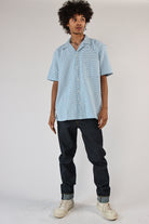 Weave Pattern Button Up Shirt