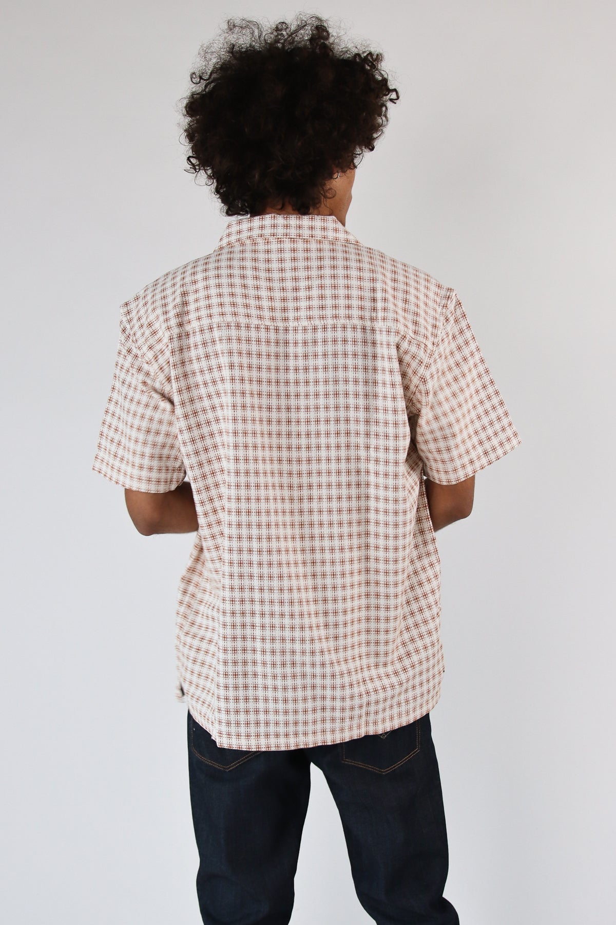 Weave Pattern Button Up Shirt