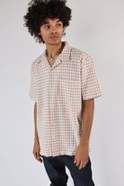 Weave Pattern Button Up Shirt