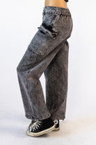 Wide Acid Double Cargo Jeans