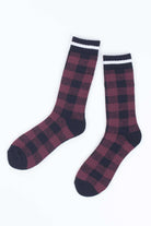 Winter Buffalo Plaid Fleece Socks