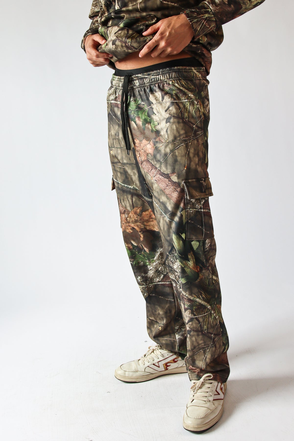 Woodland Camo Cargo Sweatpants