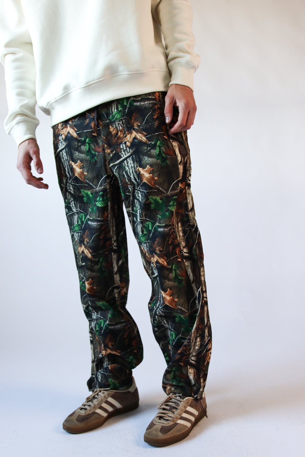 Textured Woodland Camo Pants
