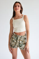 Woodland Camo Cut Off Shorts