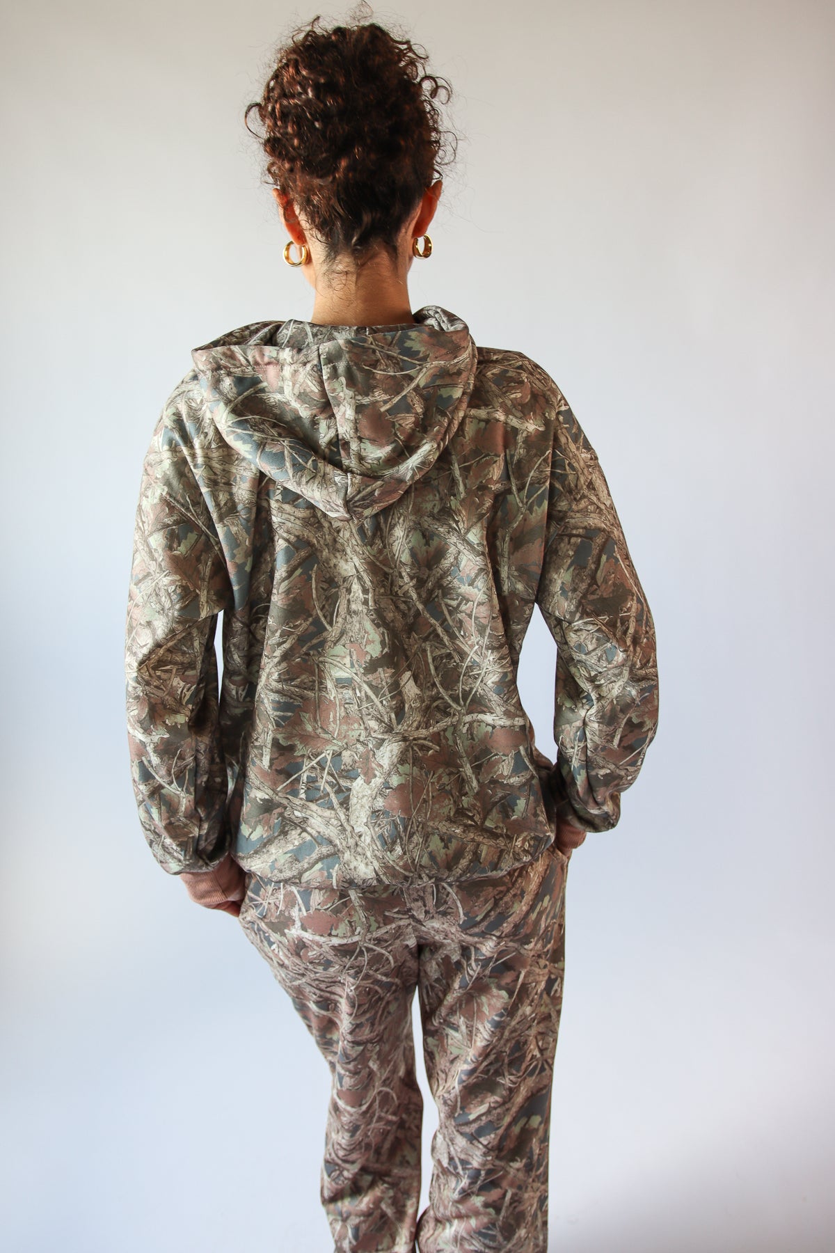 Woodland Camo Fleece Hoodie