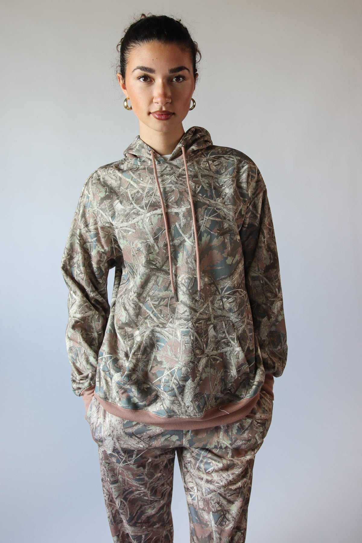 Woodland Camo Fleece Hoodie