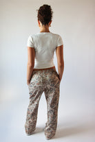 Woodland Camo Fleece Wide Leg Sweatpants