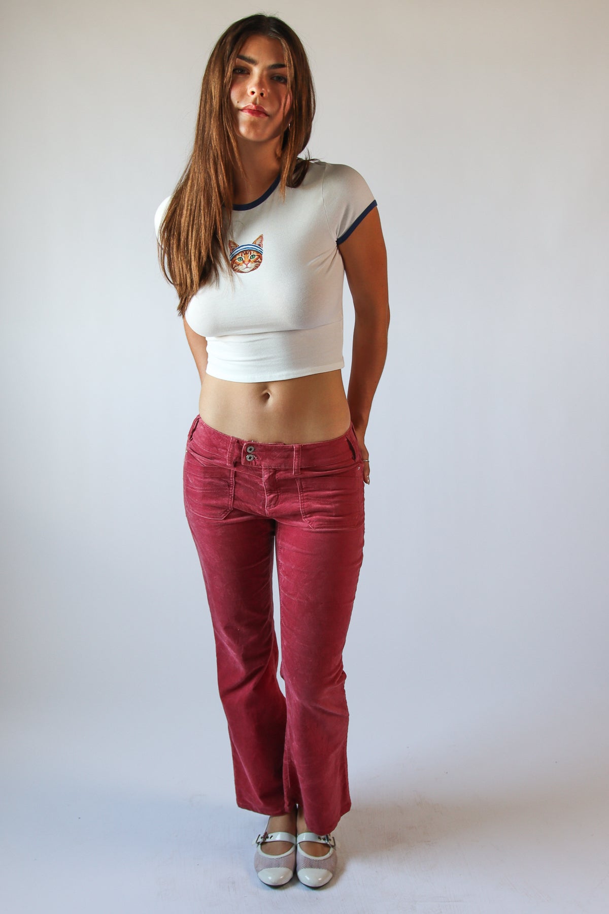 Workout Kitty Ringer Tee