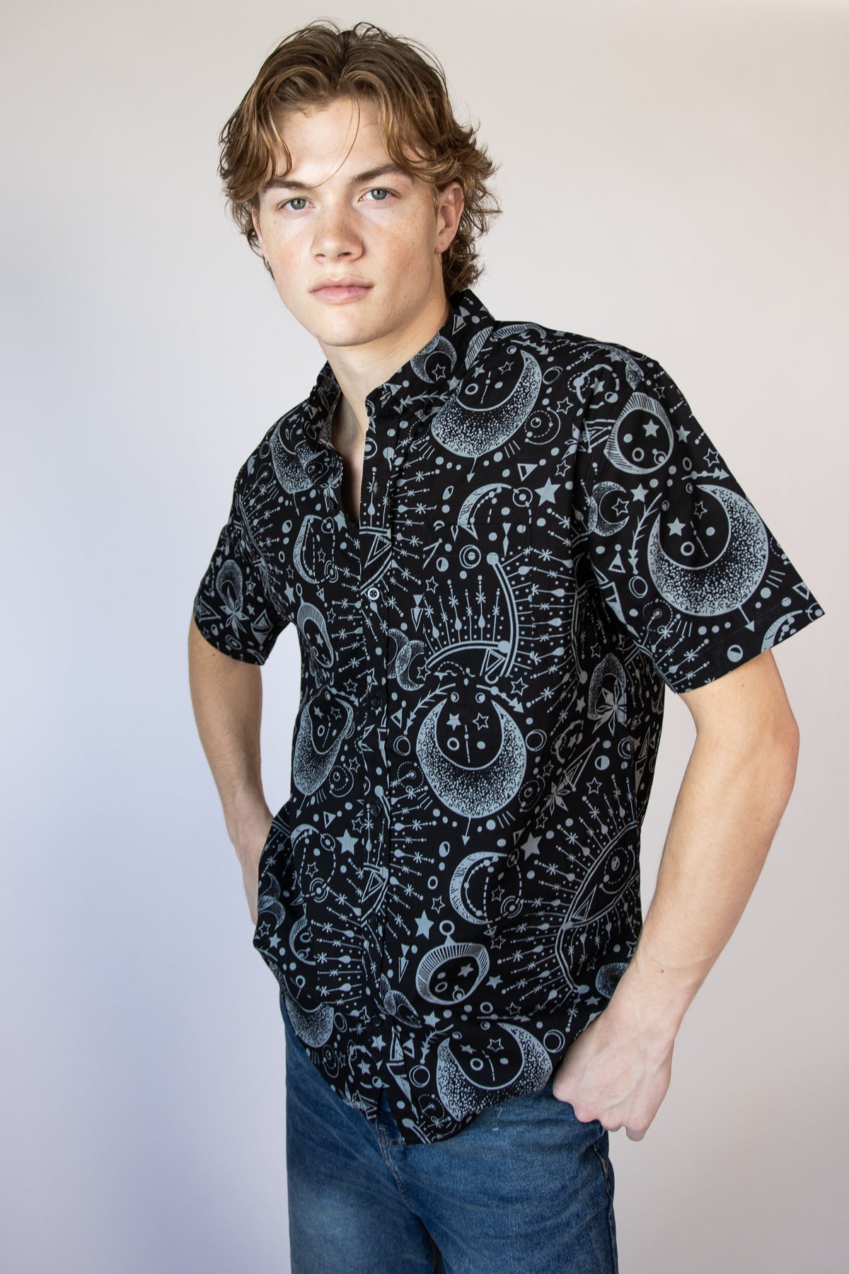 Woven Mystic Button Up Shirt