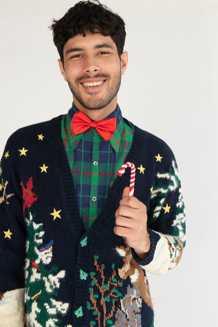 Christmas Tree Animal Landscape Ugly Christmas Cardigan 61490
