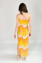 Vintage Y2K Floral Maxi Beach Cover-Up Dress