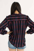 Abstract Striped Blouse