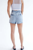 Acid Wash Mom Shorts