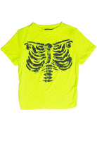 Neon Ribcage Crop T-Shirt