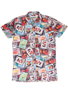 Mushroom Stamps Button Up Shirt