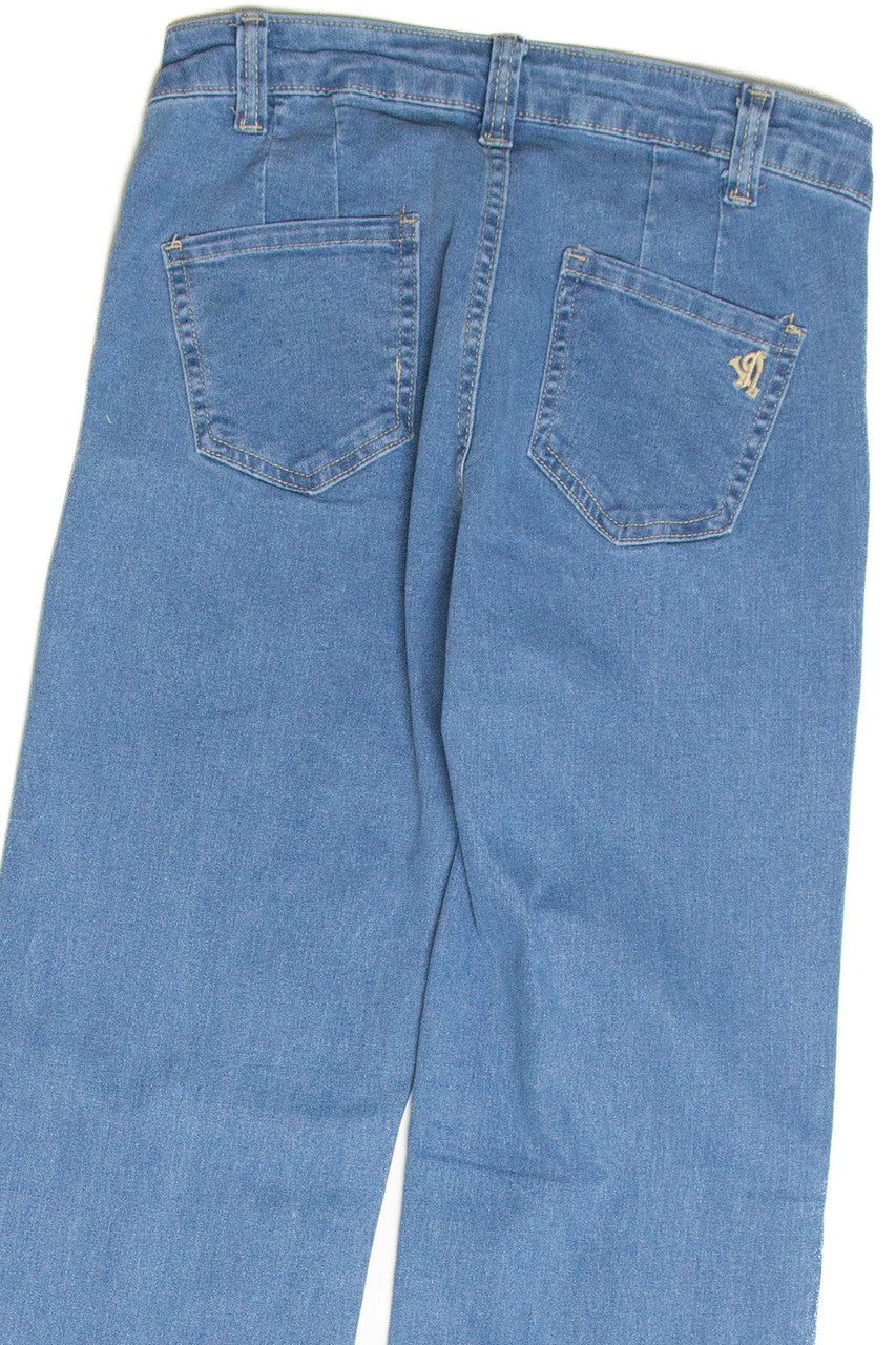Cuff Pork Chop Pocket Jeans