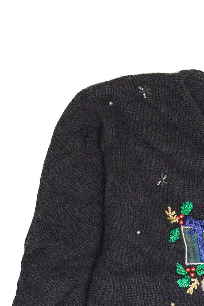 Vintage Black Ugly Christmas Pullover 63375