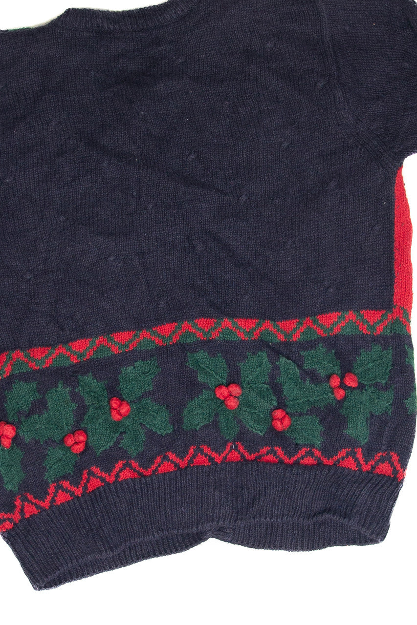 Vintage Blue Ugly Christmas Cardigan 61964