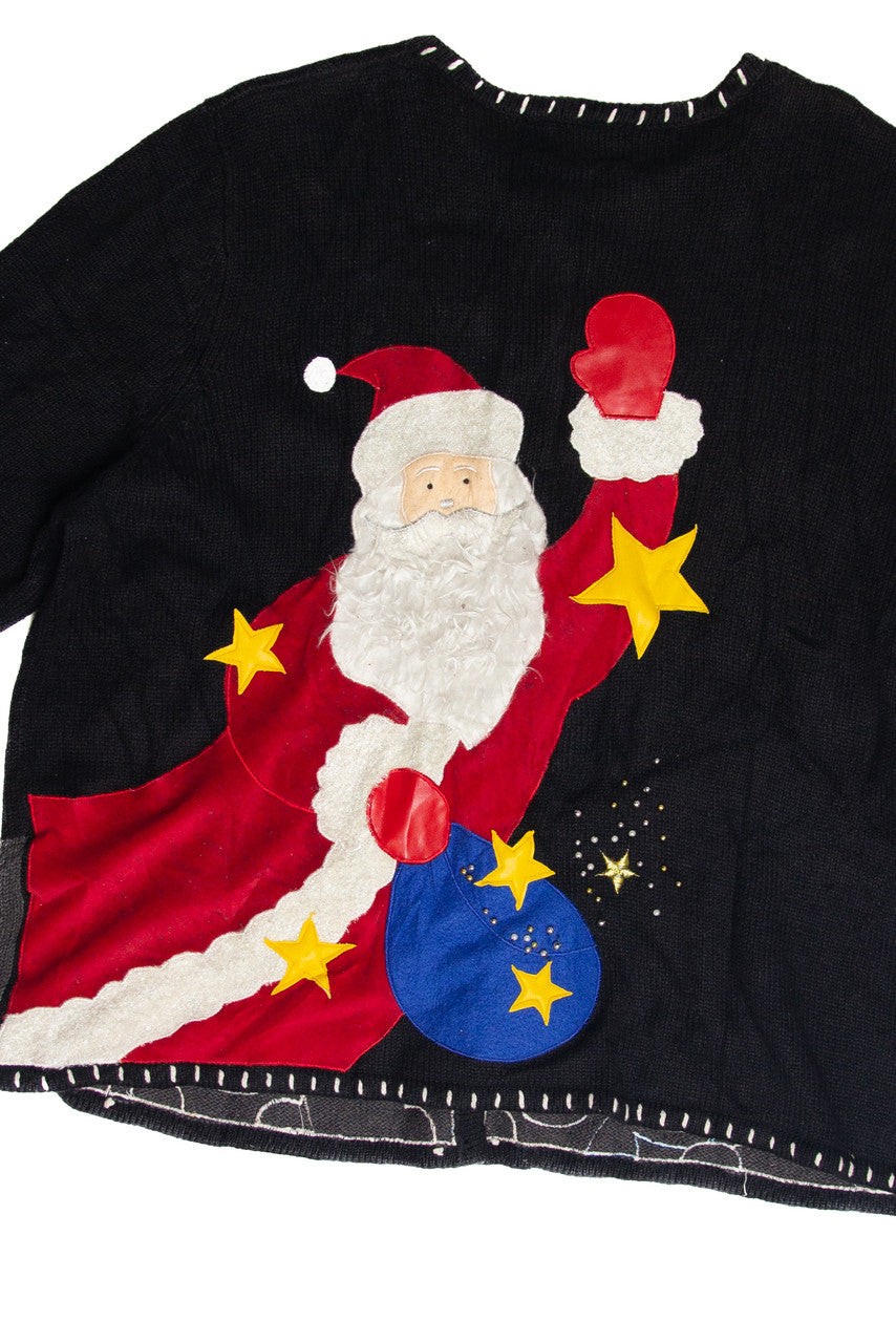 Vintage Black Ugly Christmas Cardigan 62942