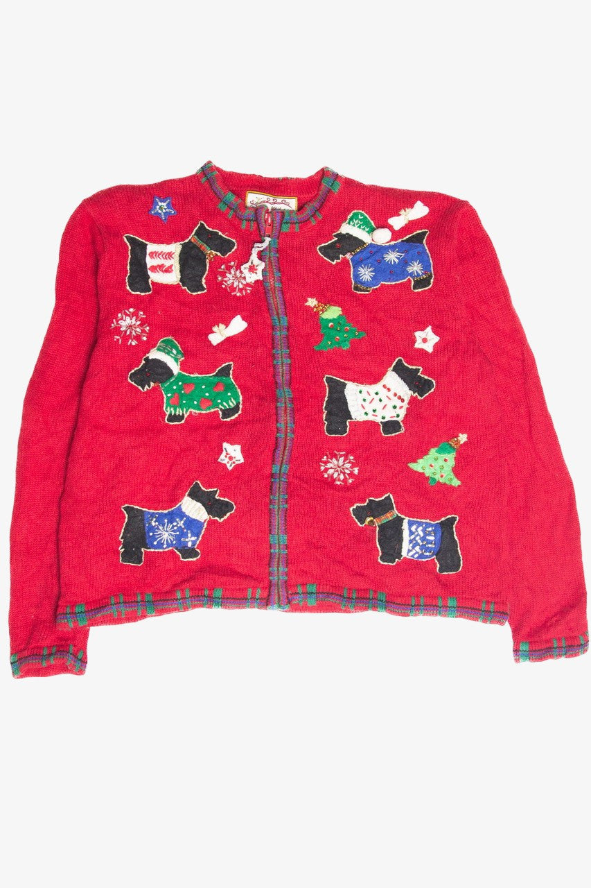 Vintage Red Ugly Christmas Cardigan 63190