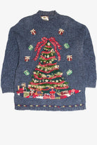 Vintage Blue Ugly Christmas Sweater 61950