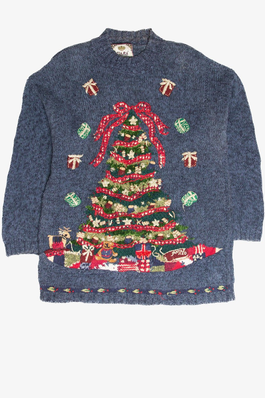 Vintage Blue Ugly Christmas Sweater 61950