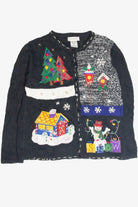 Vintage Black Ugly Christmas Cardigan 63313