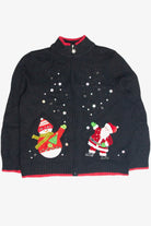 Vintage Black Ugly Christmas Cardigan 63413