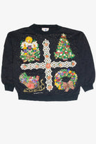 Vintage Black Holiday Sweatshirt 63074