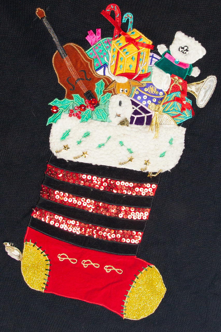 Vintage Black Ugly Christmas Pullover 61838