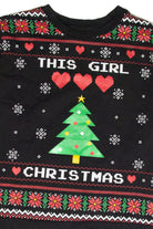 Black "This Girl Loves Christmas" Holiday Sweatshirt