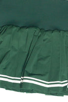 Stripe Hem Pleated Skirt