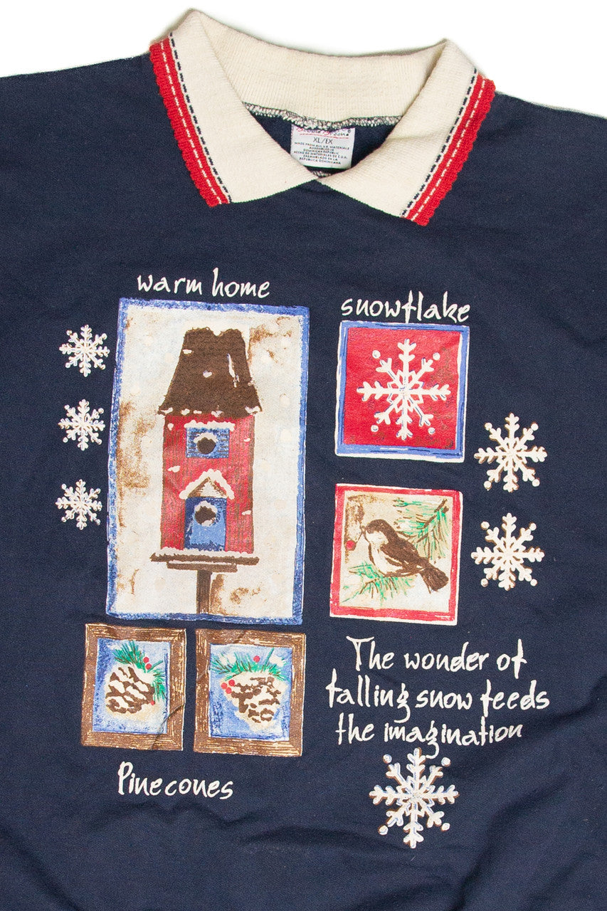 Vintage Blue Holiday Sweatshirt 63036