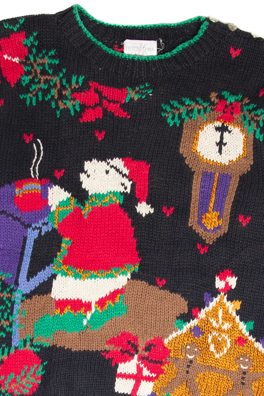 Vintage Black Ugly Christmas Pullover 62951