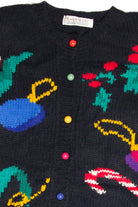 Vintage Black Ugly Christmas Cardigan 61787