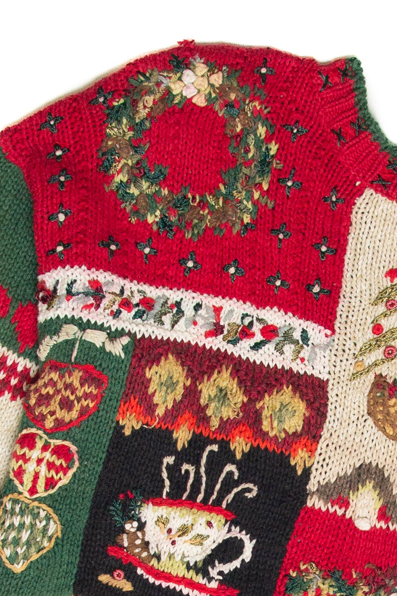 Vintage Red Ugly Christmas Pullover 61909