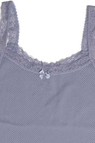 Seamless Lace Trim Bow Tank Top