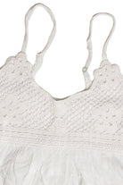 Floral Crochet and Gauze Cami