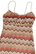 Chevron Crochet Mini Dress