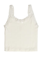 Seamless Lace Trim Bow Tank Top