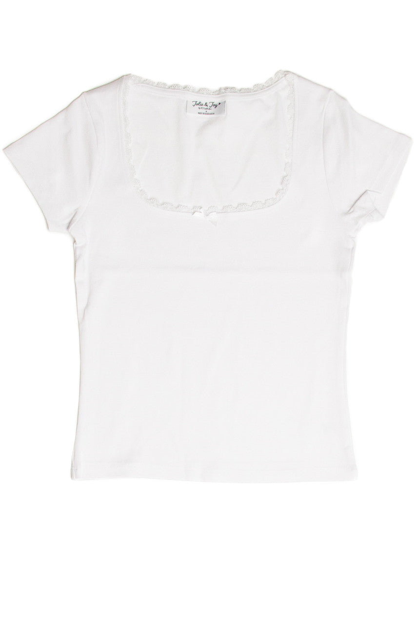 Square Neck Bow Tee