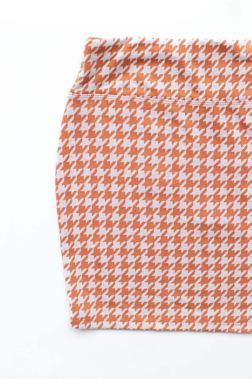 Amber Brown Mini Skirt