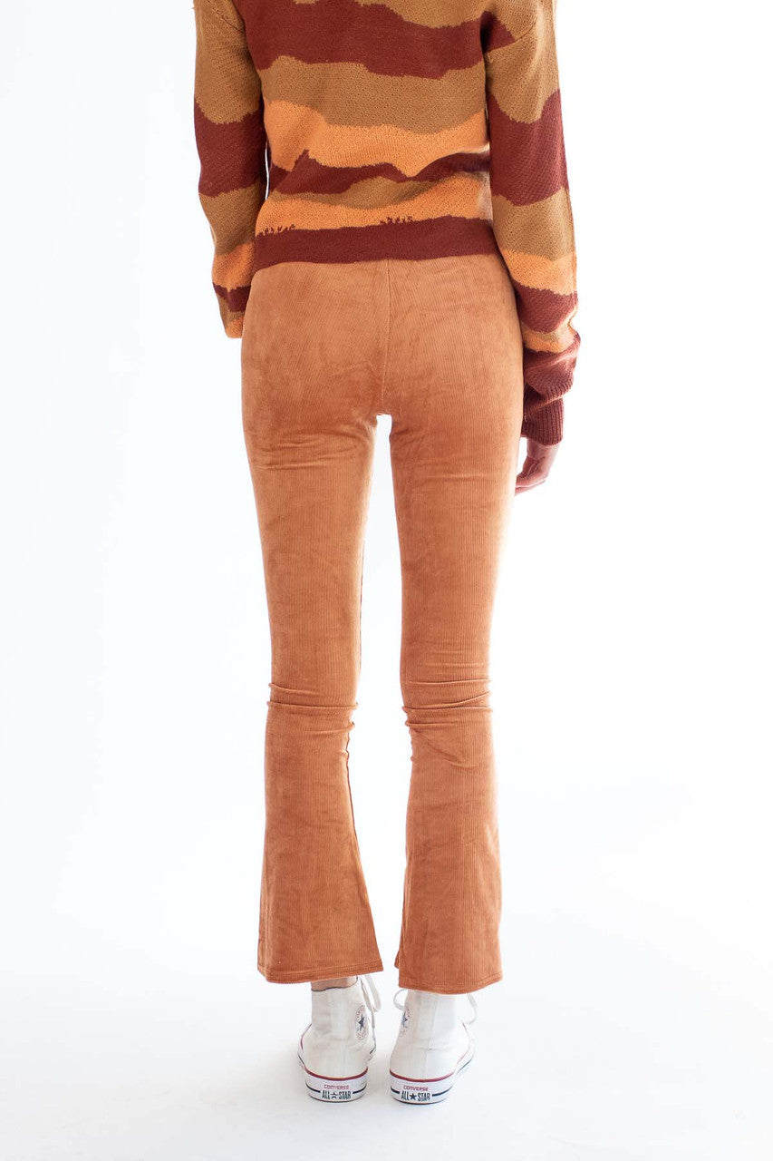 Amber Cord Split Hem Flare Pants