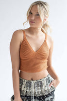 Amber Crochet Cropped Tank