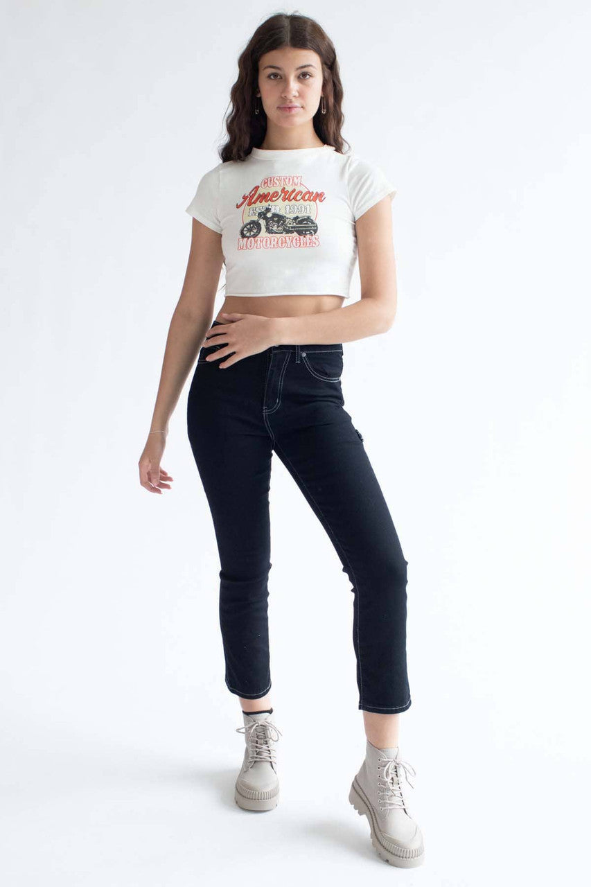 American Custom Motorcycles Cropped Tee