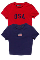 America Patch Baby Tees